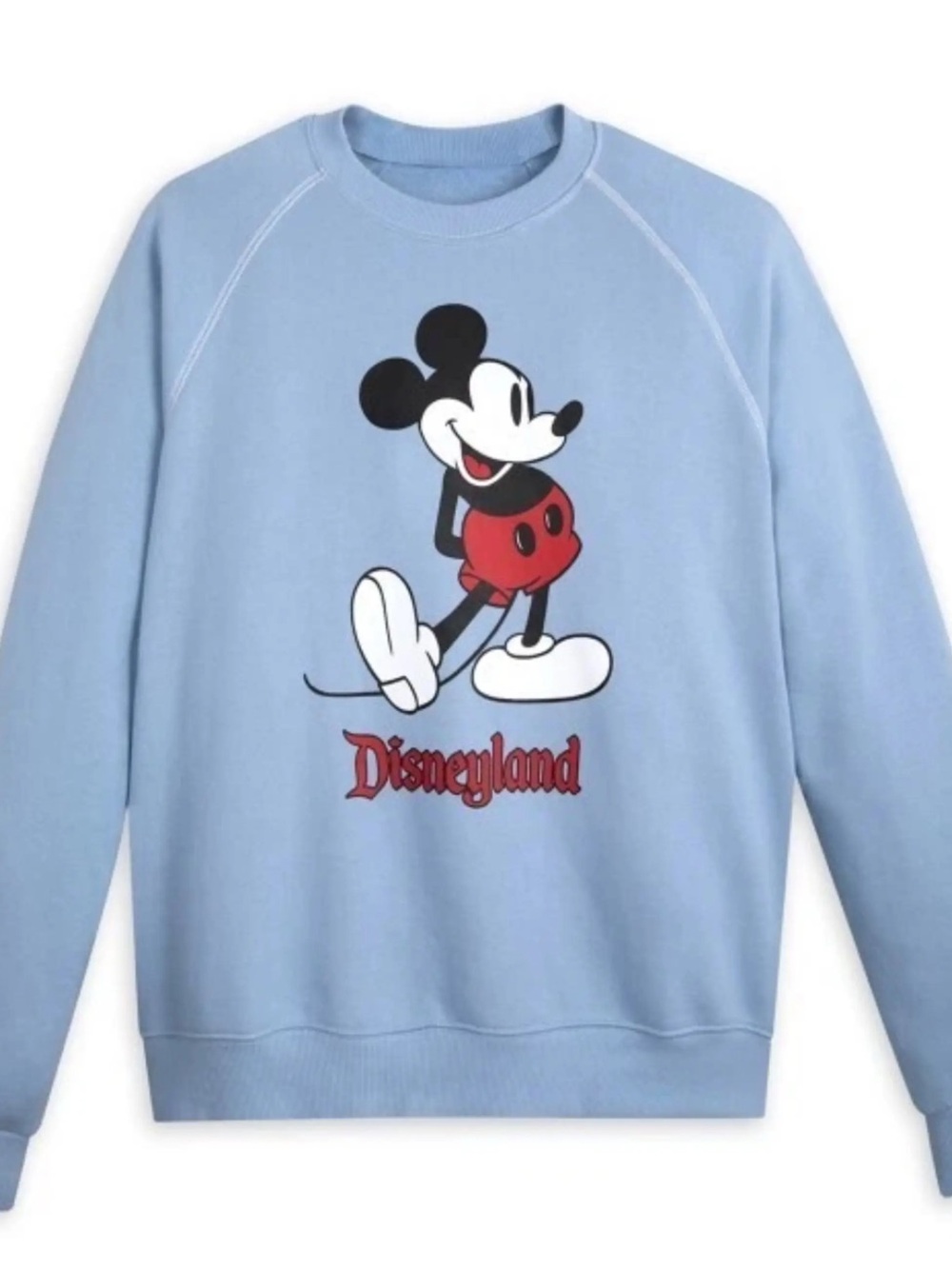 New with tag Disneyland Parks Adult Mens Sweatshirt Blue Large
